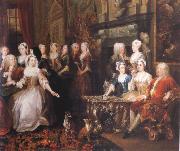 HOGARTH, William Company in Wanstead House oil